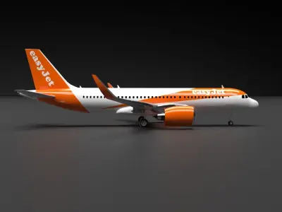 Airbus A320 NEO  EasyJet Livery 3D model
