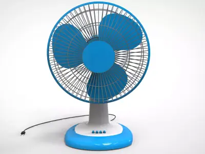 Table Fan Low-poly 3D model get