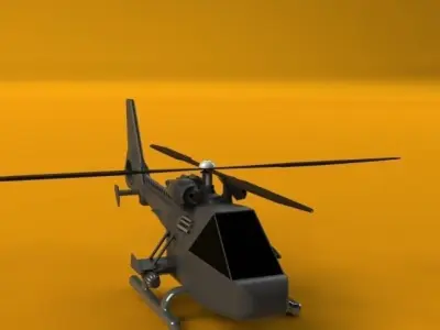 helicopter Free 3D model 2