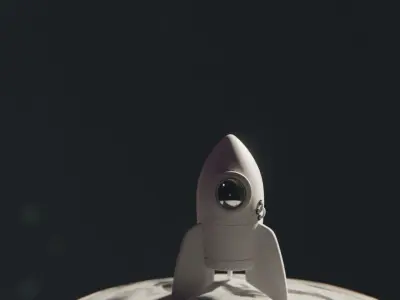 little Spaceship  Free 3D model