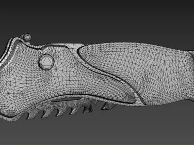 Folding knife PBR animated Free low-poly 3D model