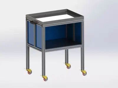 TRANSPORT TROLLEY for PRODUCTION AREA 3D model