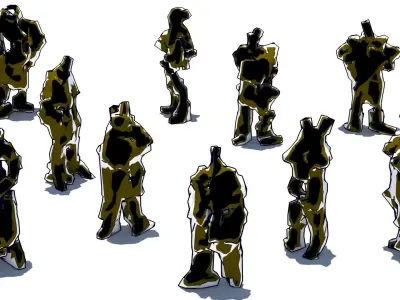 MUTANT CROWD - PACK 4 3D model