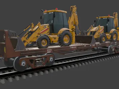 BRN Wagon By Aaditya  Low-poly 3D model