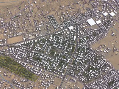 Najran - 3D City Low-poly 3D model