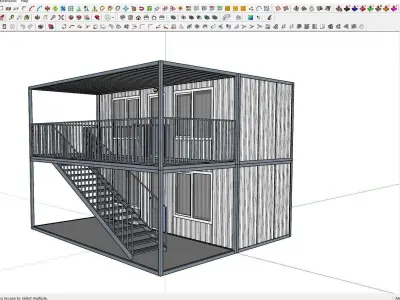 CONTAINER 01 Low-poly 3D model purchase
