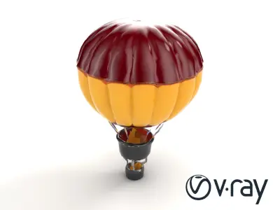 Luxurious Hot Air Balloon Classic model pack Low-poly 3D model