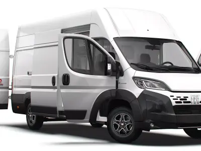 Fiat e Ducato Van L4H3 HQ Interior 2025 3D model