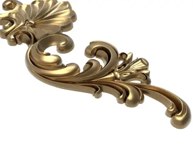 decorative pattern ready for 3D printing 3D model