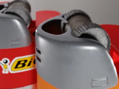 Bic Lighter Low-poly 3D model