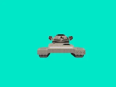 Juggernaut tank Low-poly 3D model