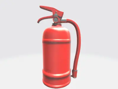 Red Tank Fire Extinguisher 3d Generative Model 3D model