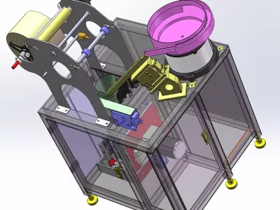 Hardware packaging machine 3D model