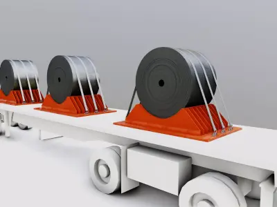 CARGO MODELS FOR TRUCK TRAILER-Roll Sheet Type-1 3D model