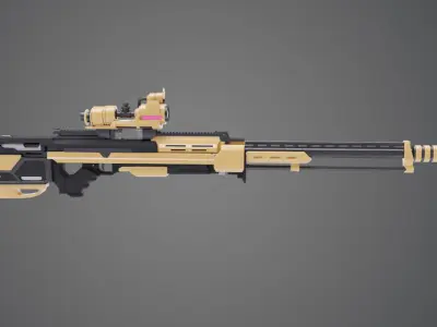 Sniper Rifle 3D model shop