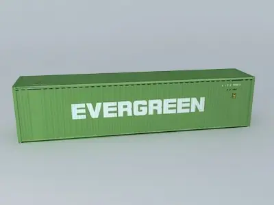 Evergreen Container 40 Free 3D model