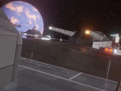 Invictus Class Battleship Free low-poly 3D model