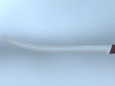 Elven Sword Low-poly 3D model get