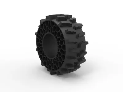 Offroad Twheel tire for flexible filament 3D print model