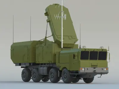 92N6 Grave Stone Radar 3D model