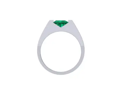 Solitaire Princess Ring 3D print model order