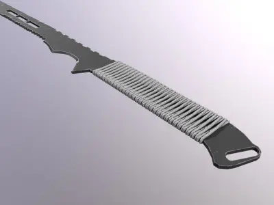 Modern Tactical Sword Low-poly 3D model