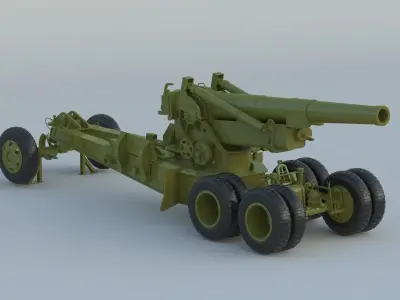 M115 Howitzer 3D model purchase