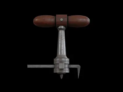 Leather Gasket cutter old Low-poly 3D model