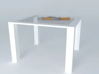 Armalite AR-16 on a table Free 3D model