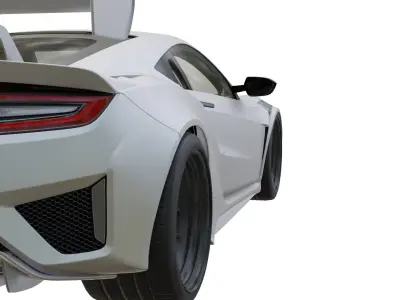 Acura NSX widebody Low-poly 3D model