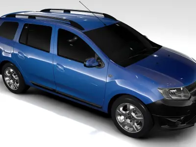 Lada Largus 2016 3D model