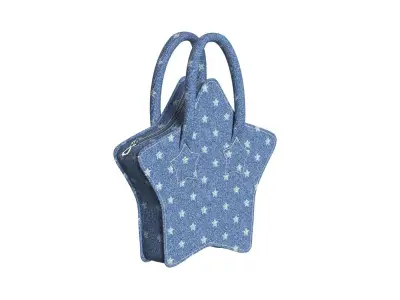 Denim Star Bag 3D model