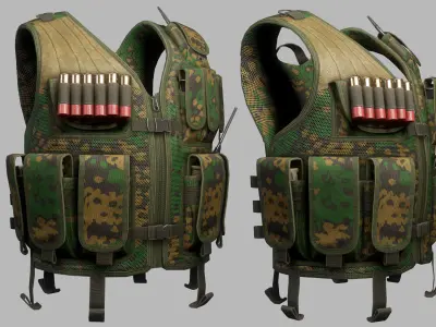 Tactical Vest Low-poly 3D model purchase