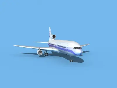 Lockheed L1011 Thai Sky Airlines 3D model