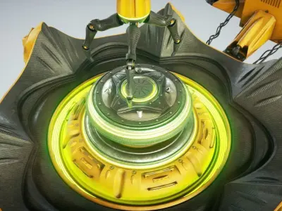 Sci Fi Industrial Robot 3D model