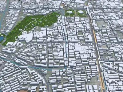 Shaoxing Zhejiang China 70km AI Low-poly 3D model