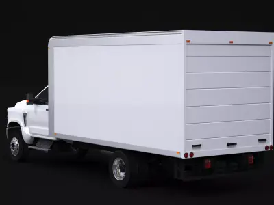 International CV Box Truck 3D model