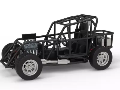 Mod Lite race car Base Scale 1 to 25 3D print model
