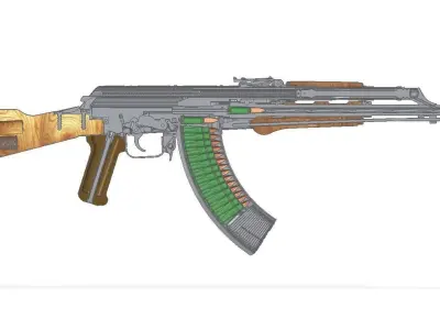 AKM 6P1 3D model