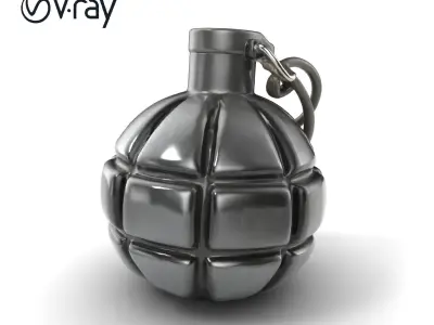 Vintage Iron Bomb 1940s Warfare Design model pack Low-poly 3D model