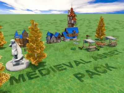 FANTASY pack GAME READY Low-poly 3D model