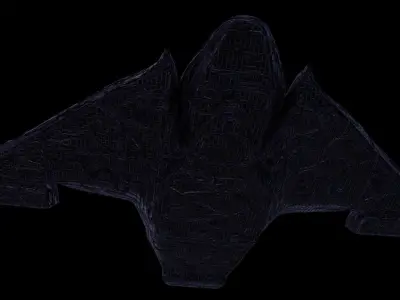 space fighter  Free 3D model