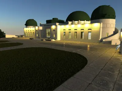 Griffith Observatory 3D model purchase