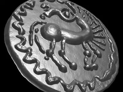 Celtic coin 1 3D print model