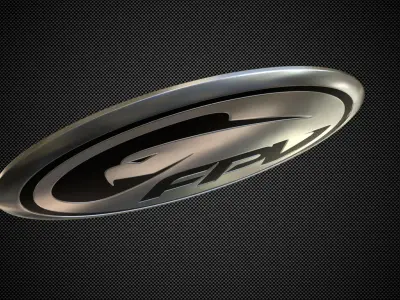 fpv logo 3D model