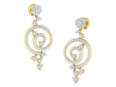 3dm-stl files of earring pendent set 3D print model