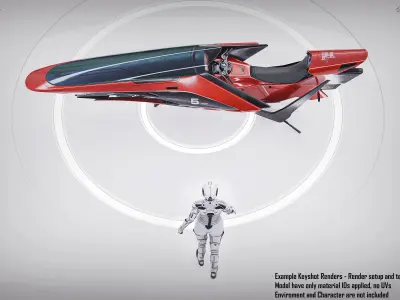 Hover Bike 3D model