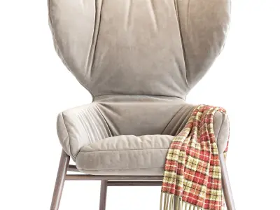 Hygge High Back Lounge Chair 3D model