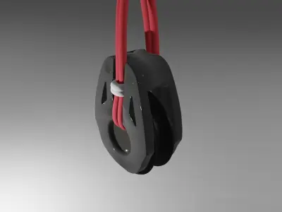 pulley boat blocks 18mm Free 3D model