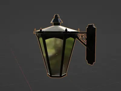 Wall Lamp Free low-poly 3D model